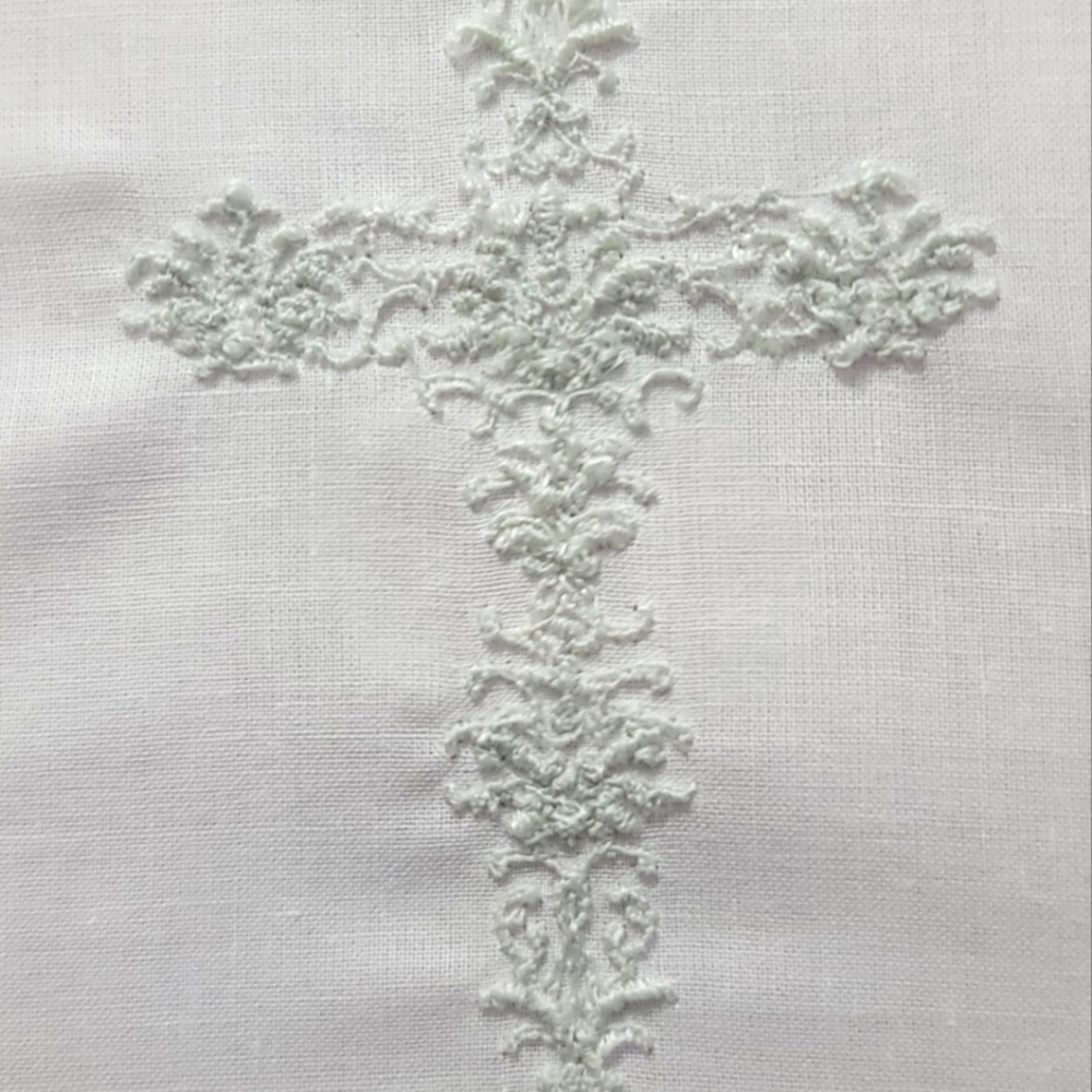 Embroidered Handkerchief w/ Luminous Cross